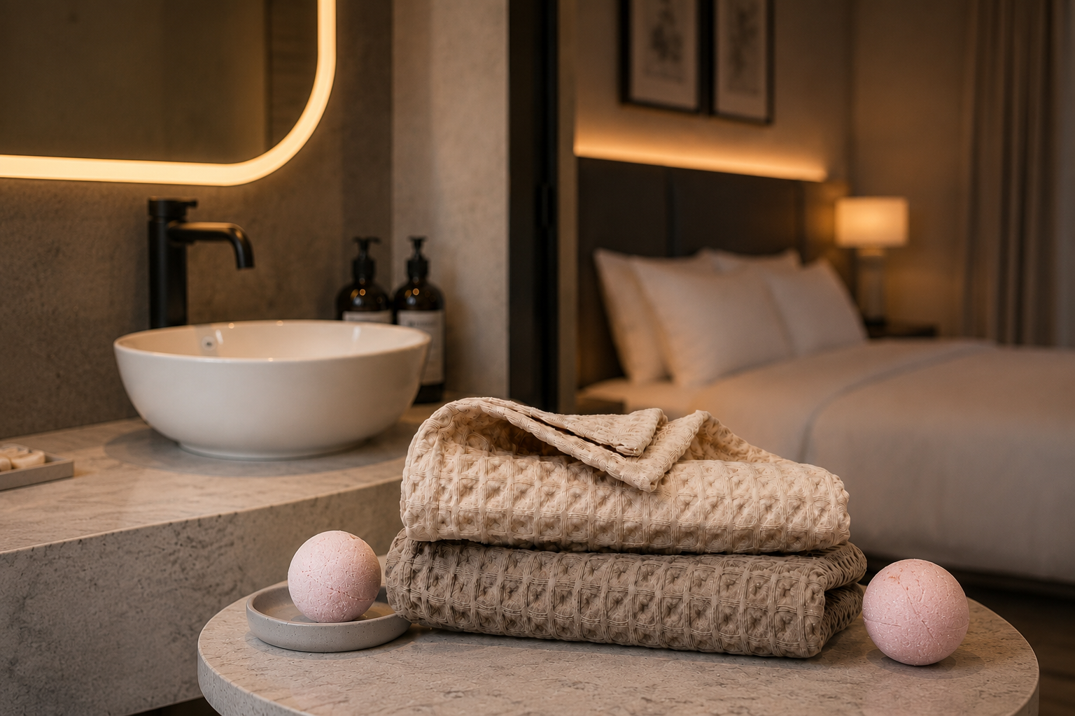 премиальные текстильные изделия для отелей, SPA и глэмпингов
